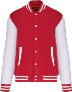 Jacket red white